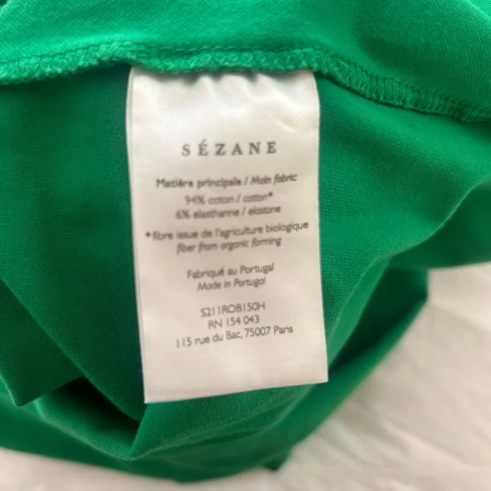 Sezane Kelly Green Pippa dress long - Picture 7 of 9